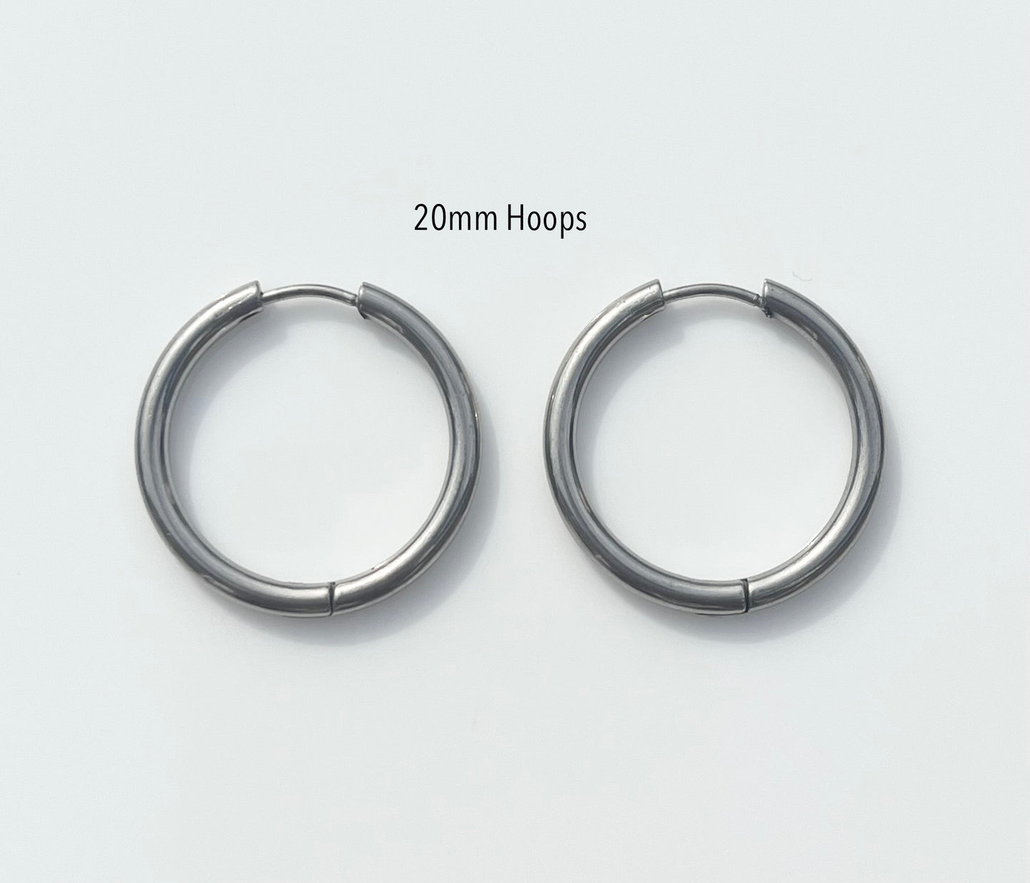 Silver Hoops - By Night Jewellery
