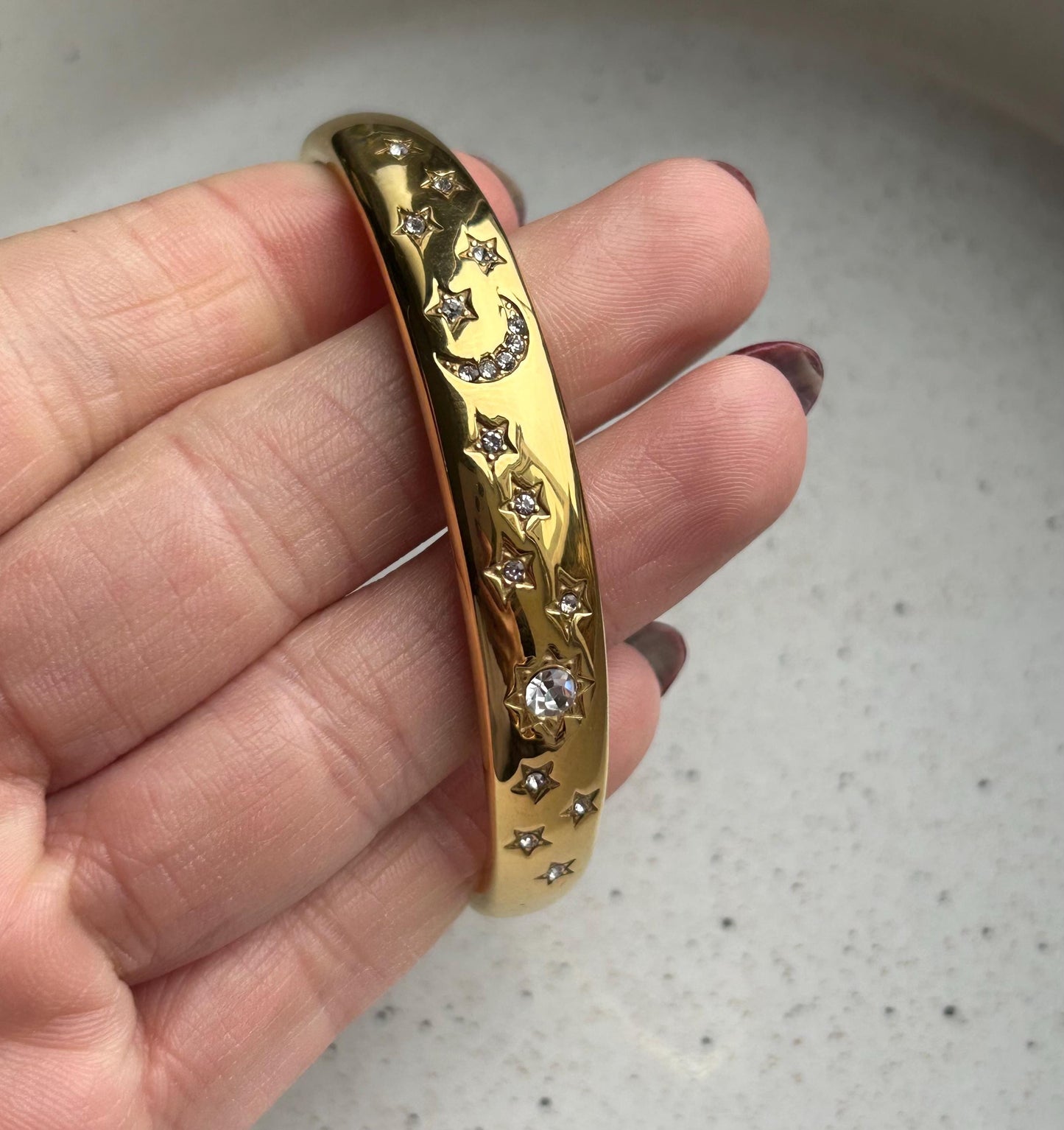 Gold Celestial Bangle