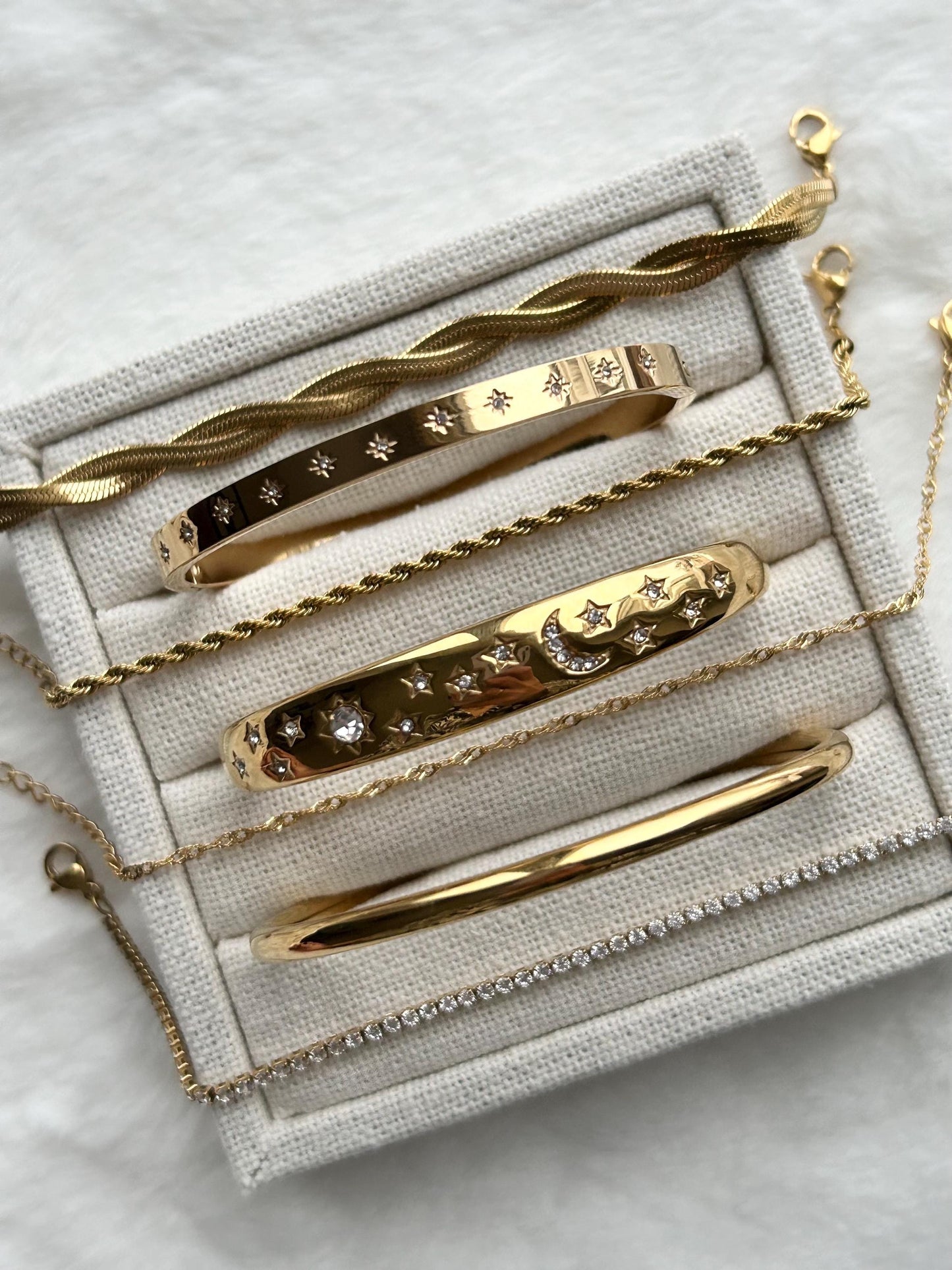 Gold Celestial Bangle