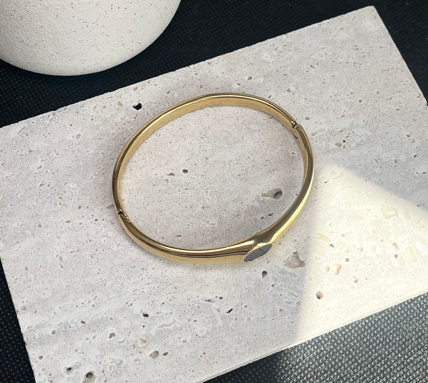 Gold Shell Bangle