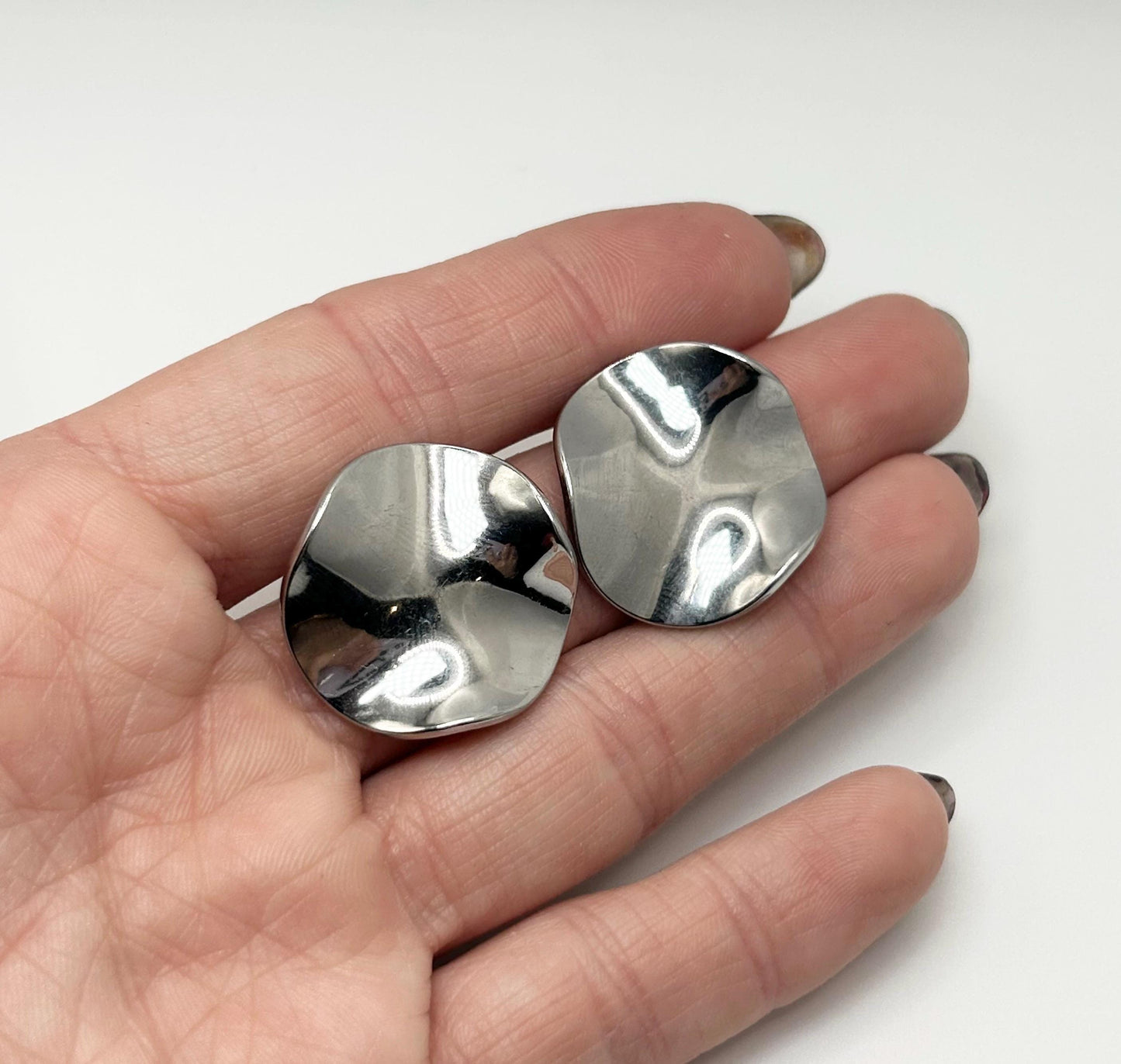 Melted Effect Earrings - By Night Jewellery