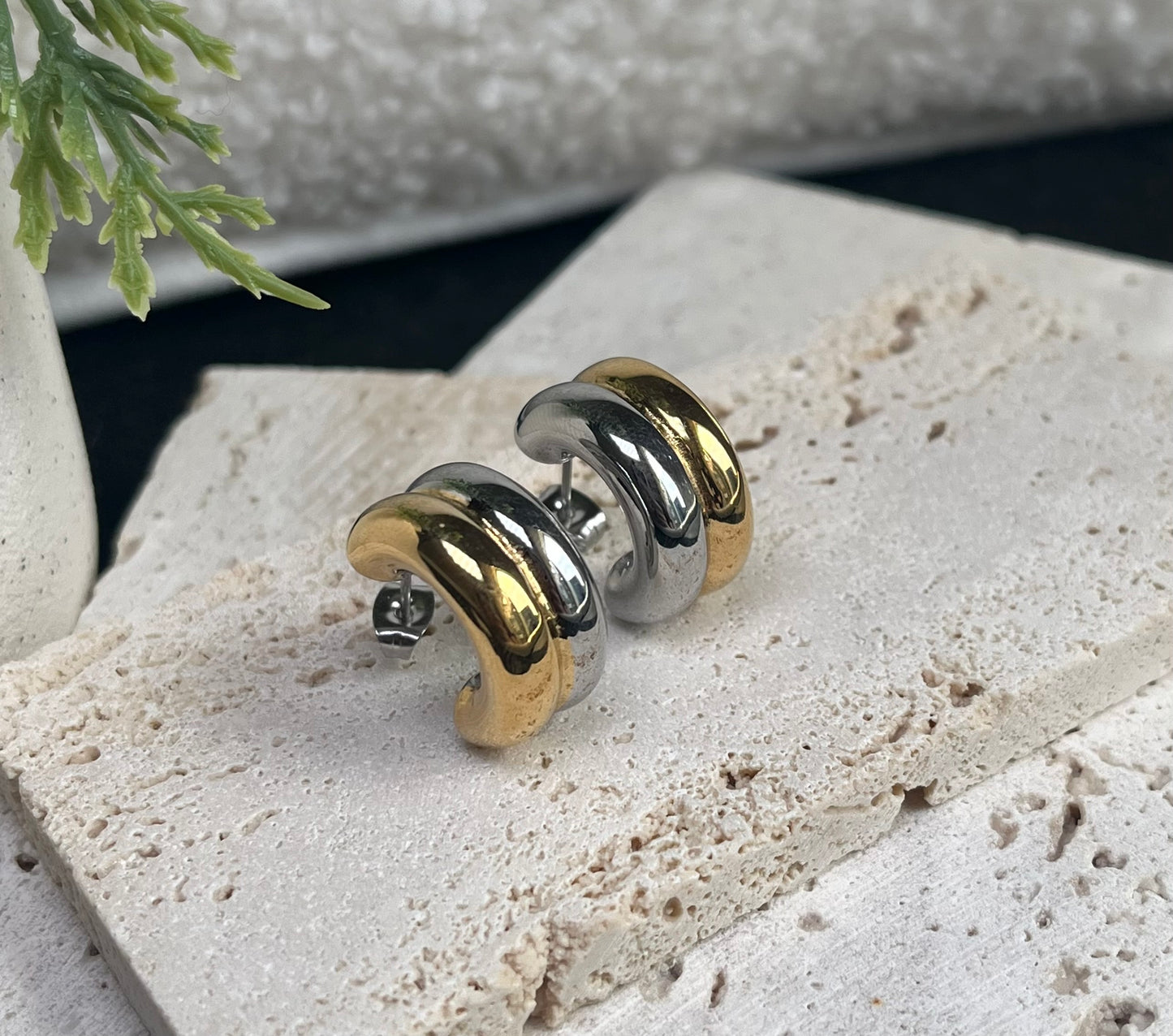 Chunky Hoops - By Night Jewellery