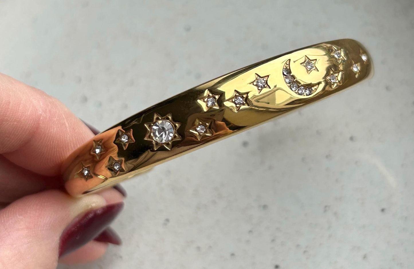 Gold Celestial Bangle
