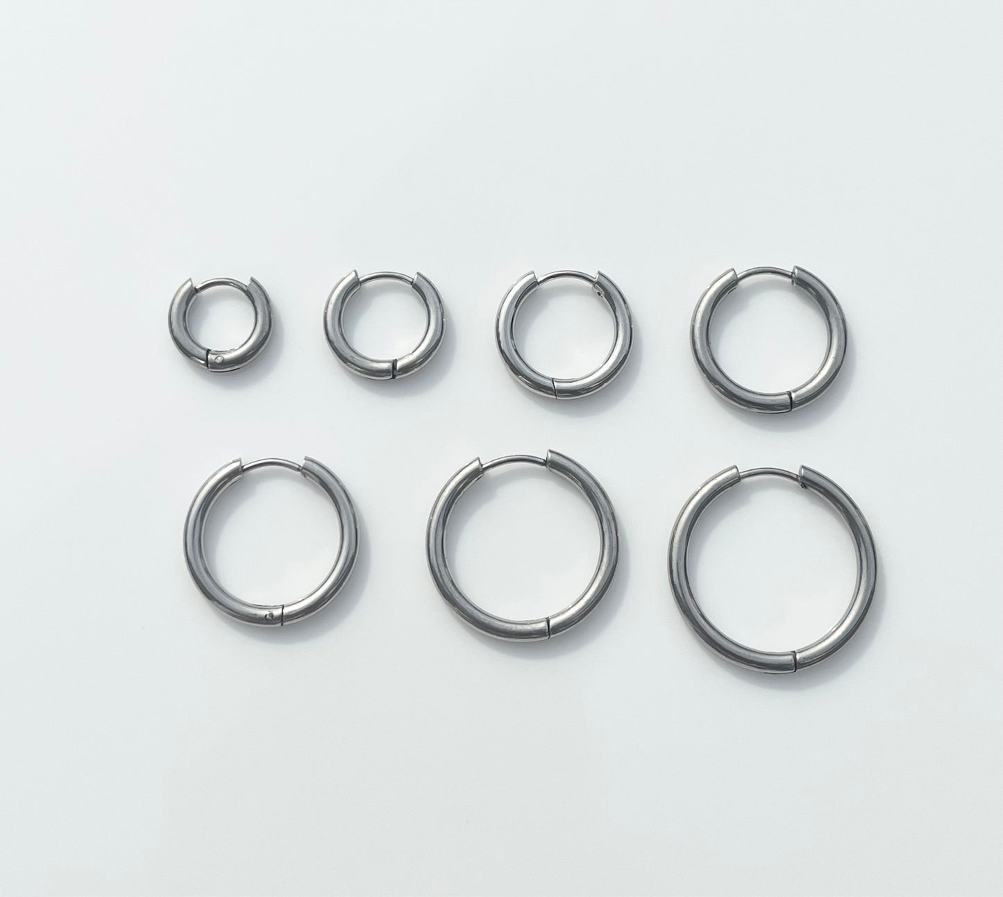 Silver Hoops - By Night Jewellery