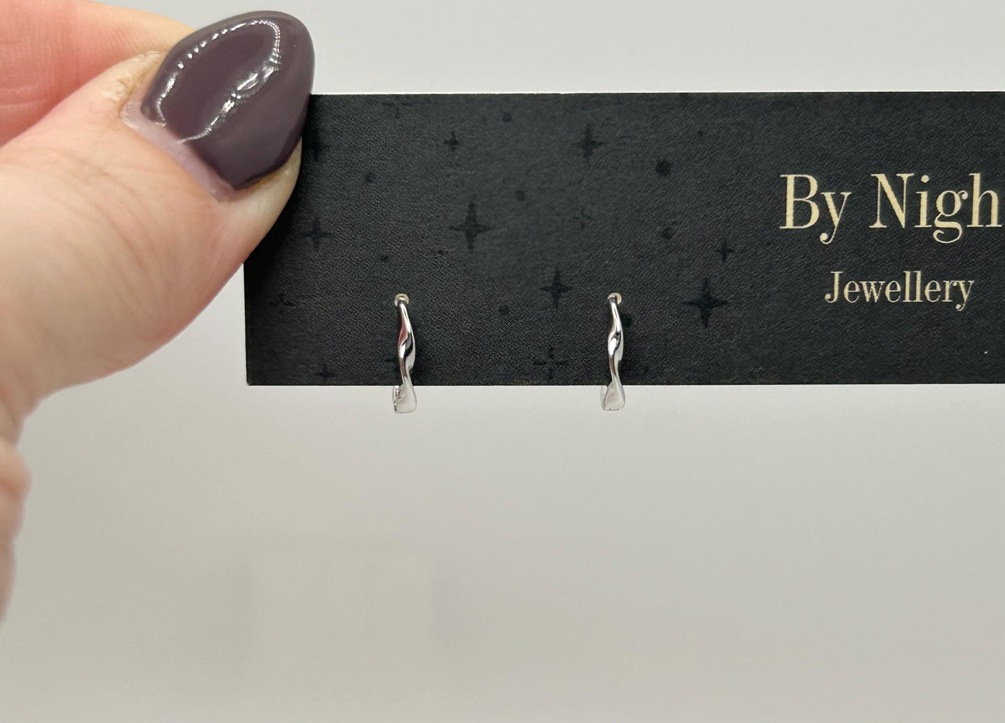 Sterling Silver Hoops - By Night Jewellery