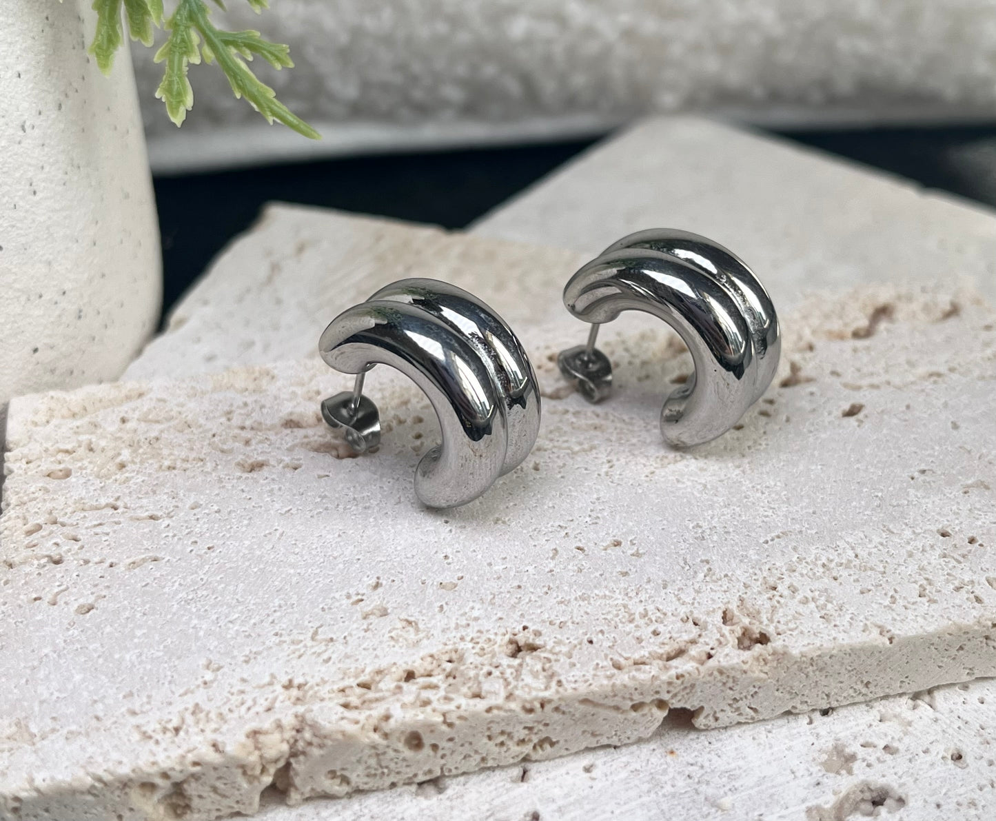 Chunky Hoops - By Night Jewellery