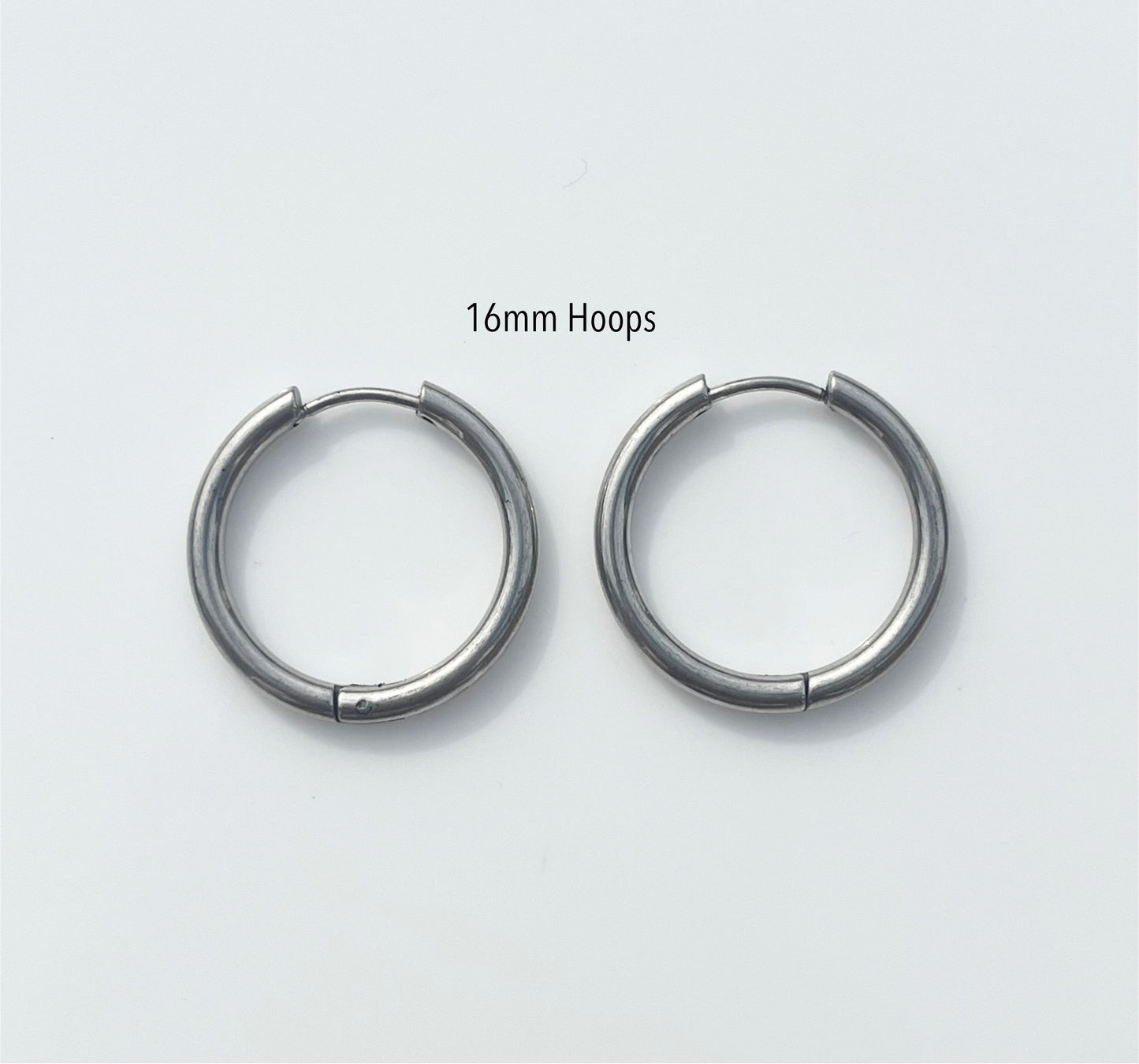 Silver Hoops - By Night Jewellery