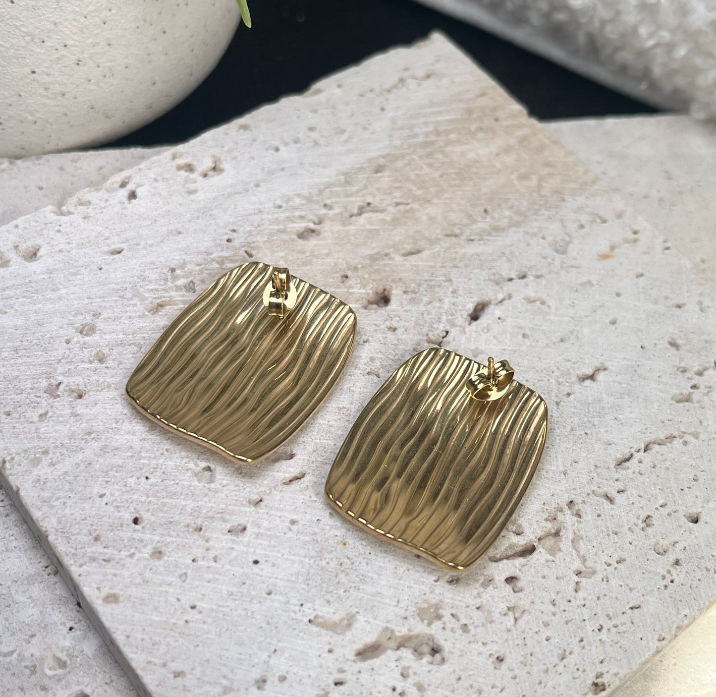 Gold Studs - By Night Jewellery