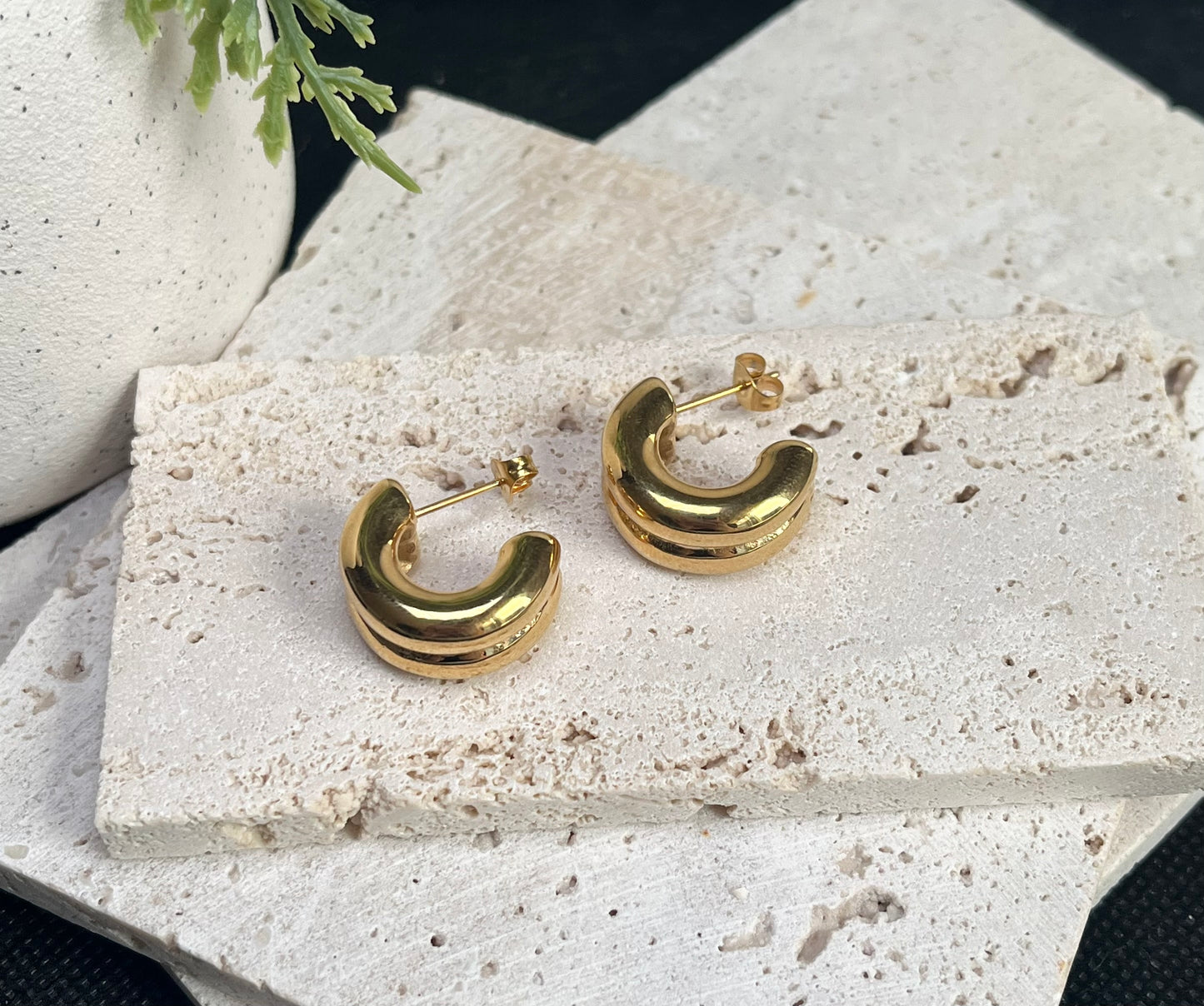 Chunky Hoops - By Night Jewellery