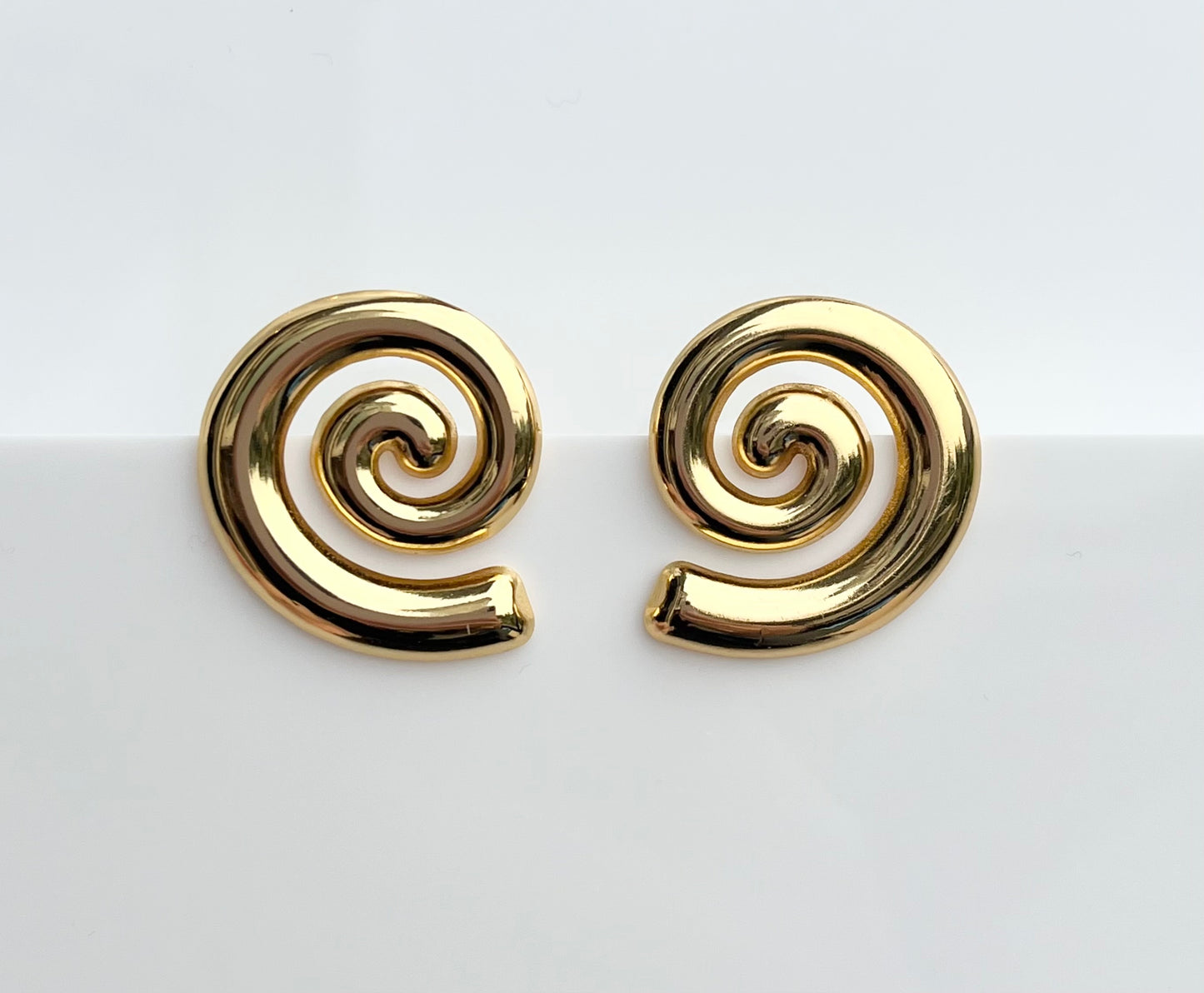 Spiral Stud Earrings - By Night Jewellery