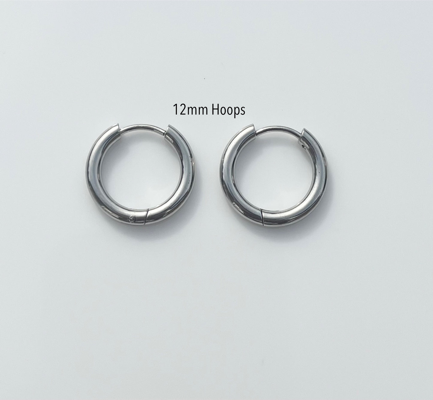 Silver Hoops - By Night Jewellery