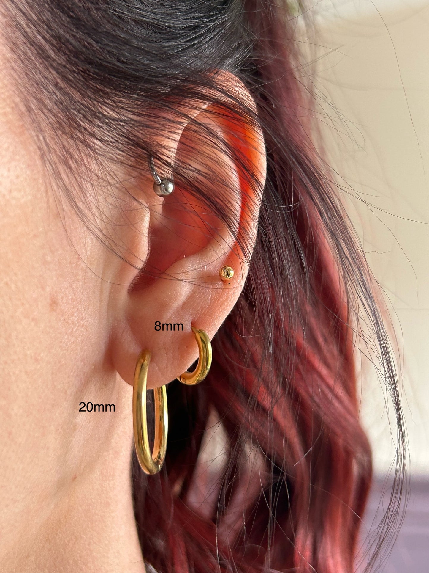 Silver Hoops - By Night Jewellery