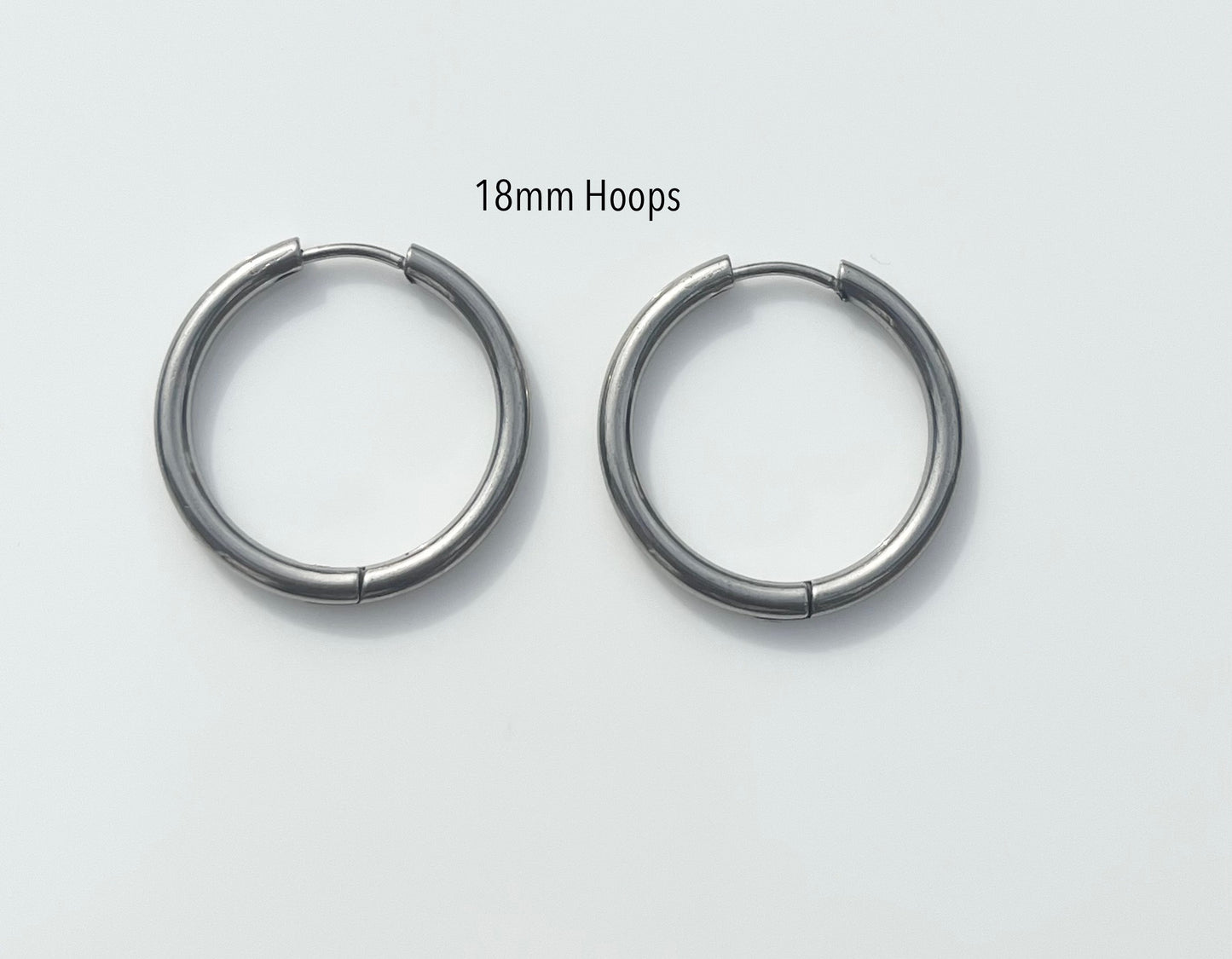 Silver Hoops - By Night Jewellery