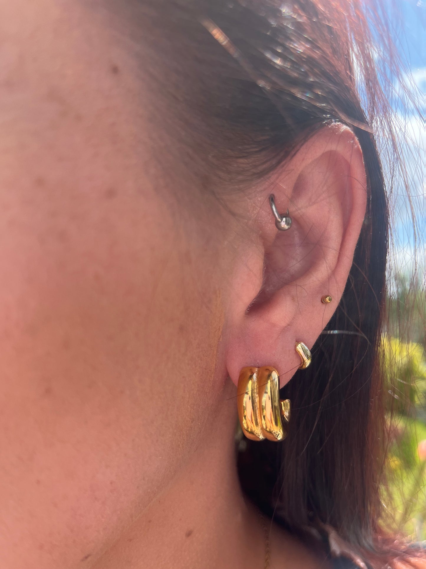 Chunky Hoops - By Night Jewellery