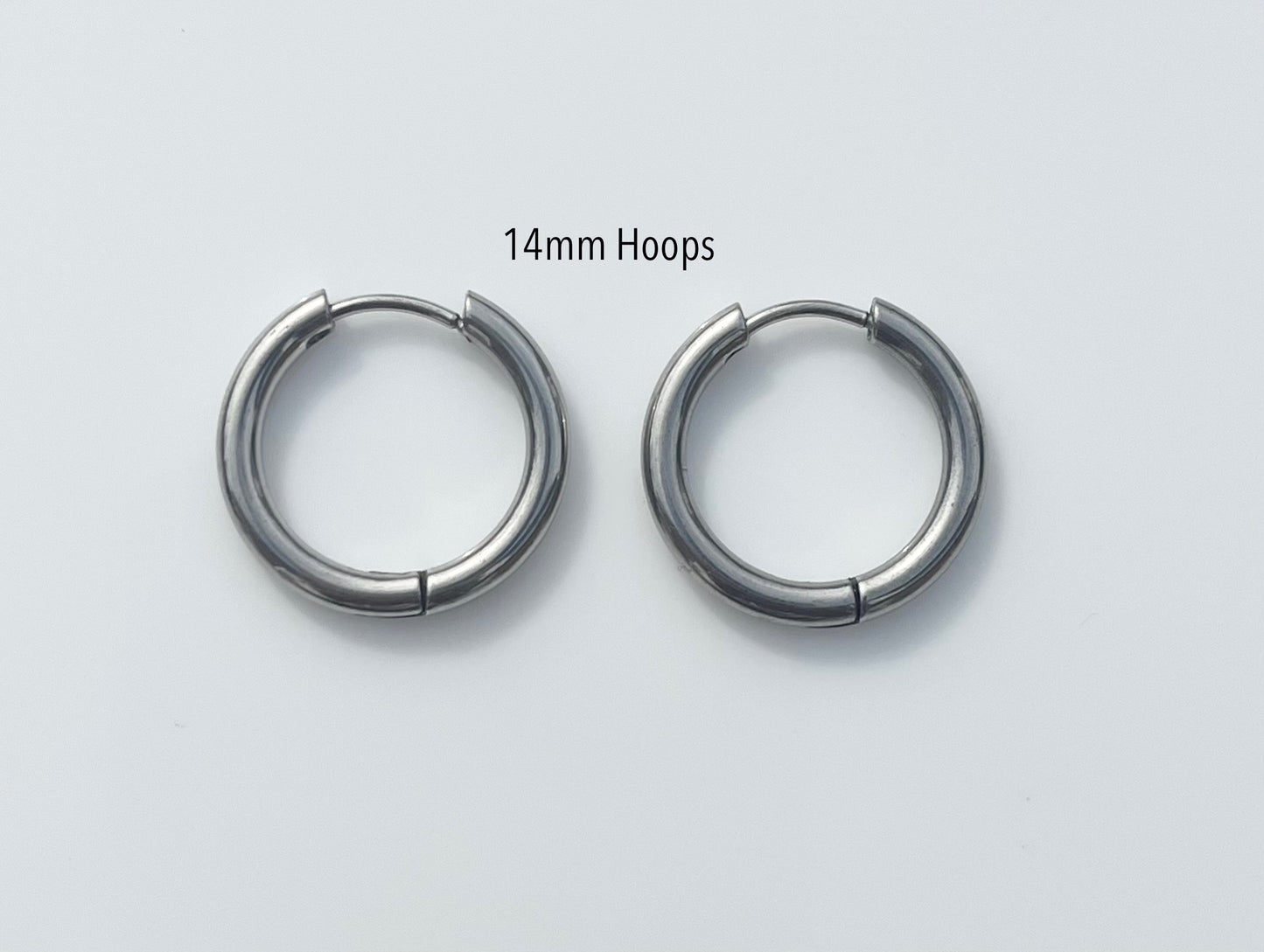 Silver Hoops - By Night Jewellery