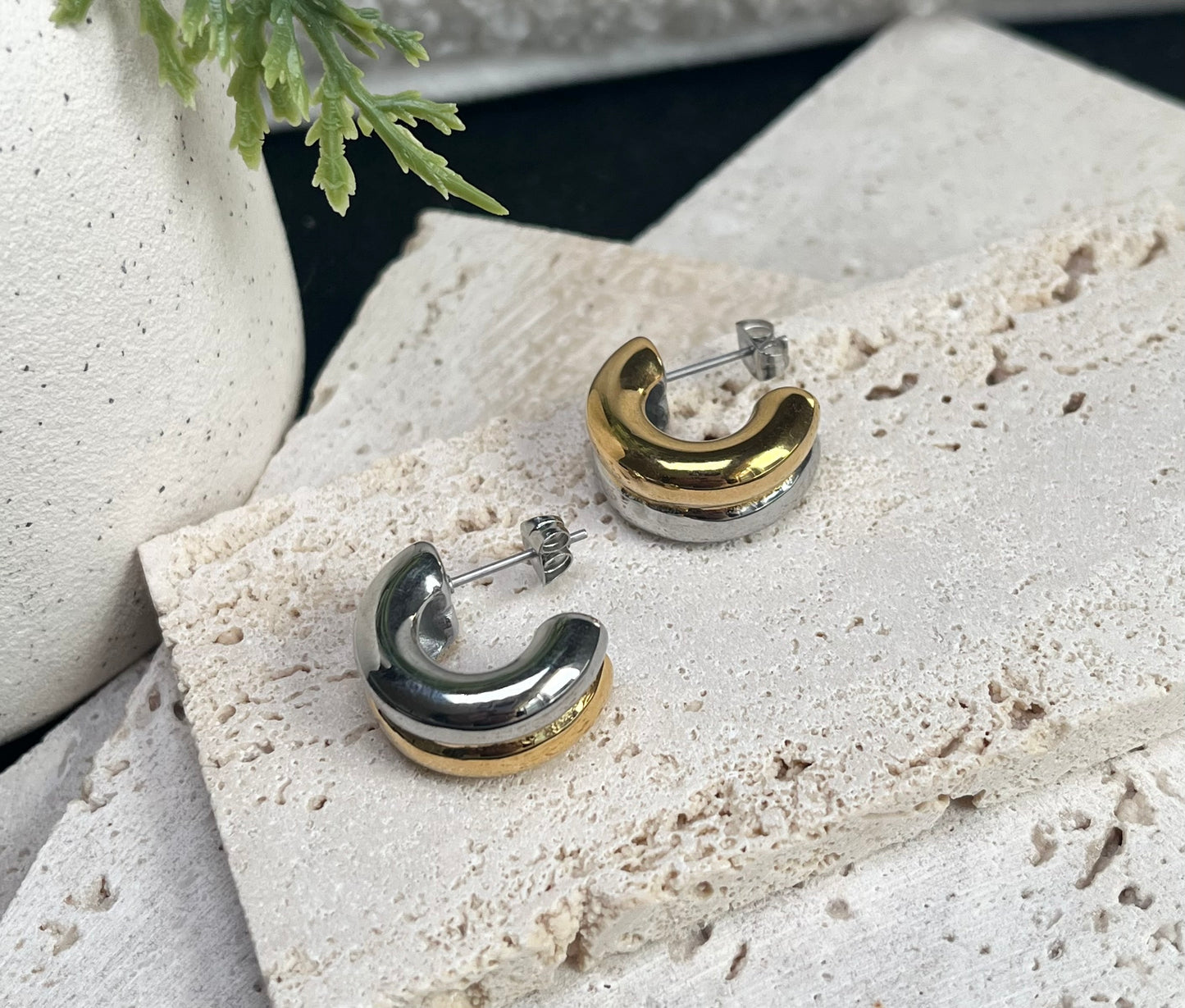 Chunky Hoops - By Night Jewellery