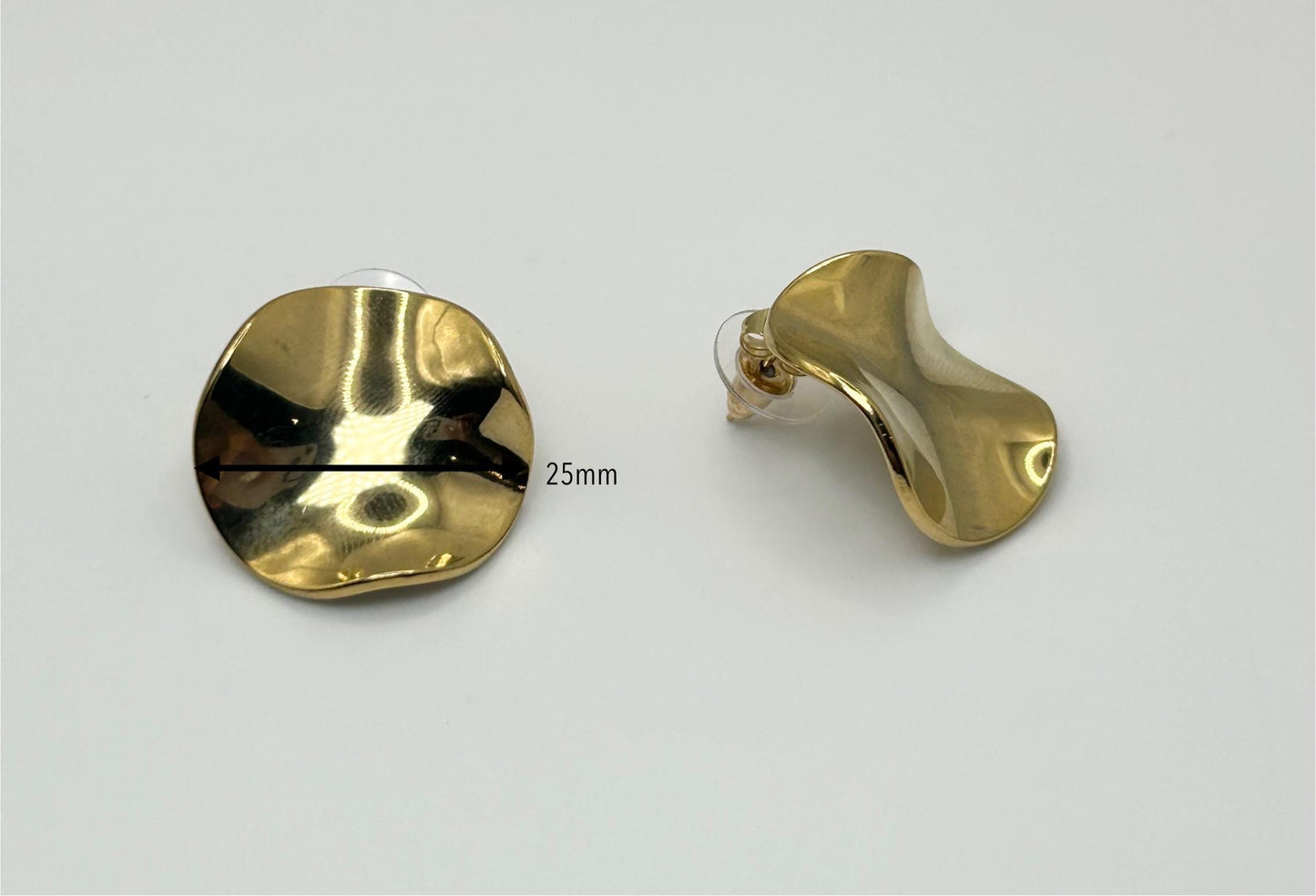 Melted Effect Earrings - By Night Jewellery