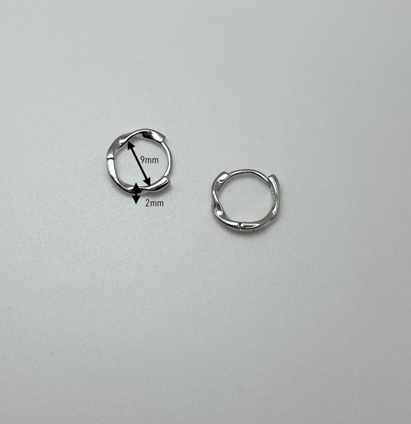 Sterling Silver Hoops - By Night Jewellery