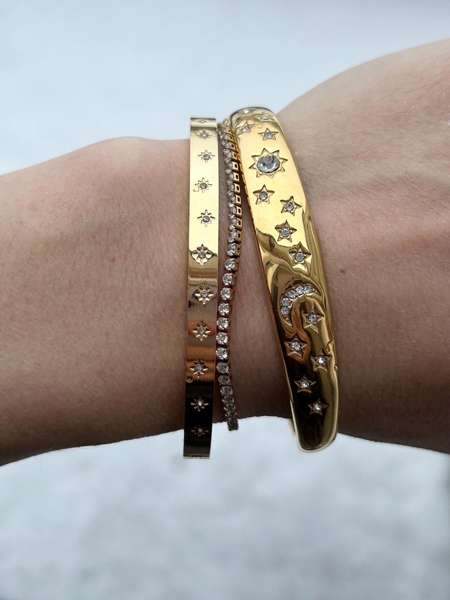 Gold Celestial Bangle