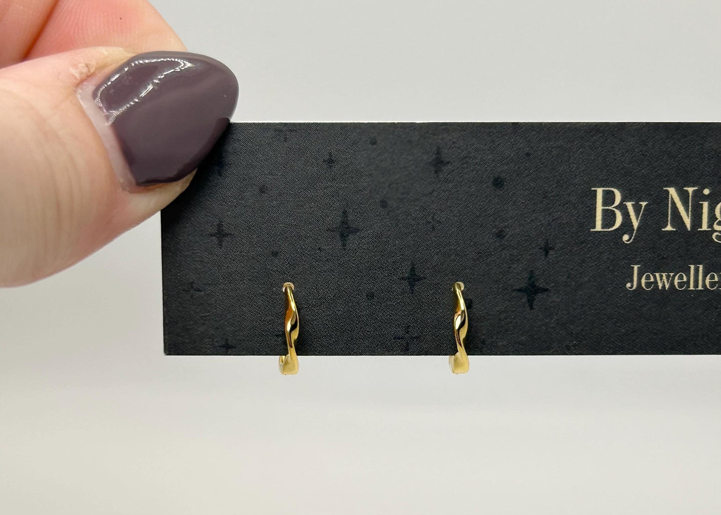 Sterling Silver Hoops - By Night Jewellery