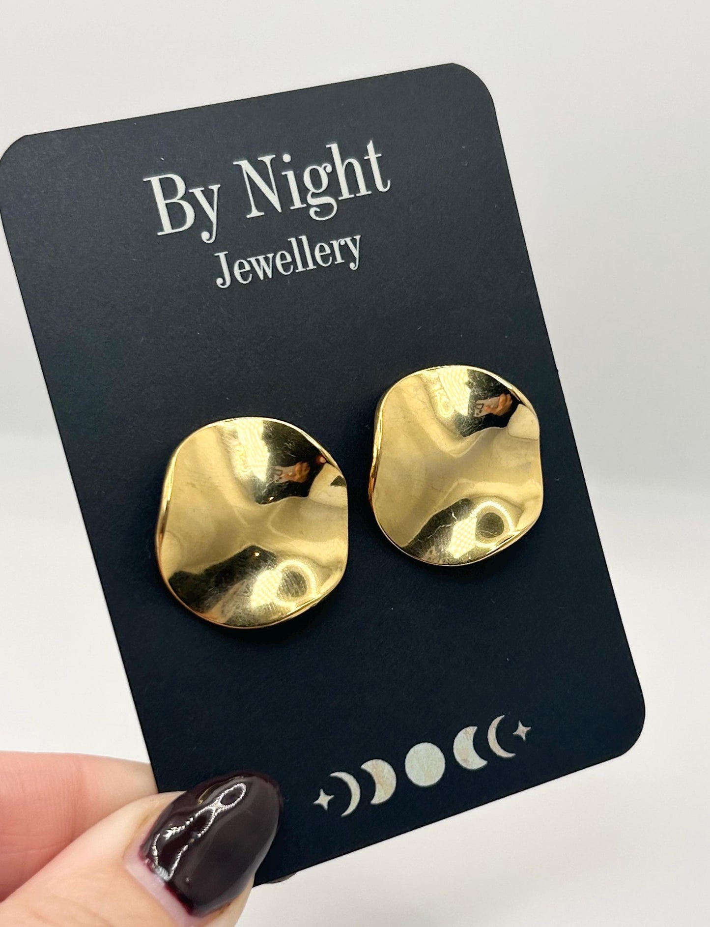 Melted Effect Earrings - By Night Jewellery