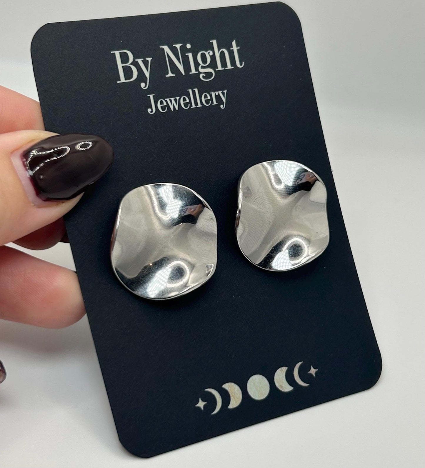 Melted Effect Earrings - By Night Jewellery