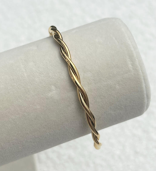 Gold Twisted Cuff