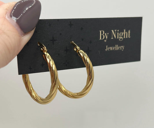 Large Gold Hoops