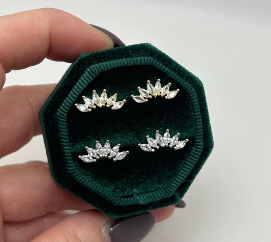 Diamond Crown Studs