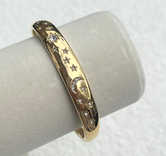 Gold Celestial Bangle