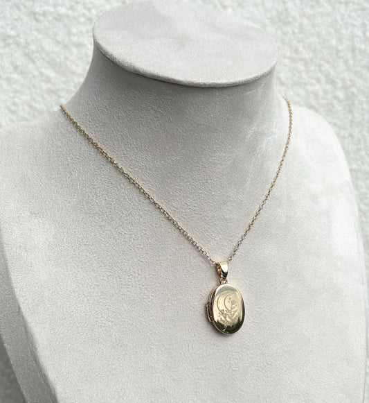 Gold Moon Necklace
