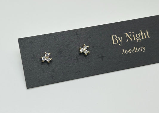 Gold Diamond Studs
